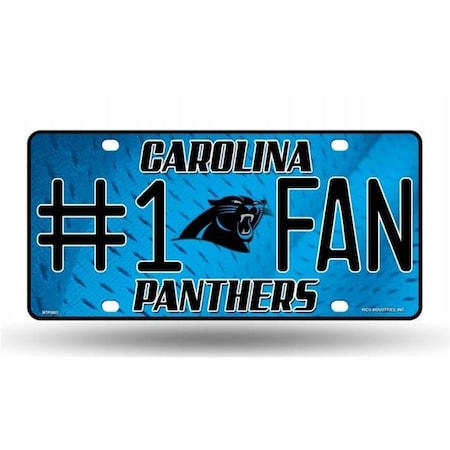 Rico Industries Carolina Panthers License Plate No 1 Fan 9474630880